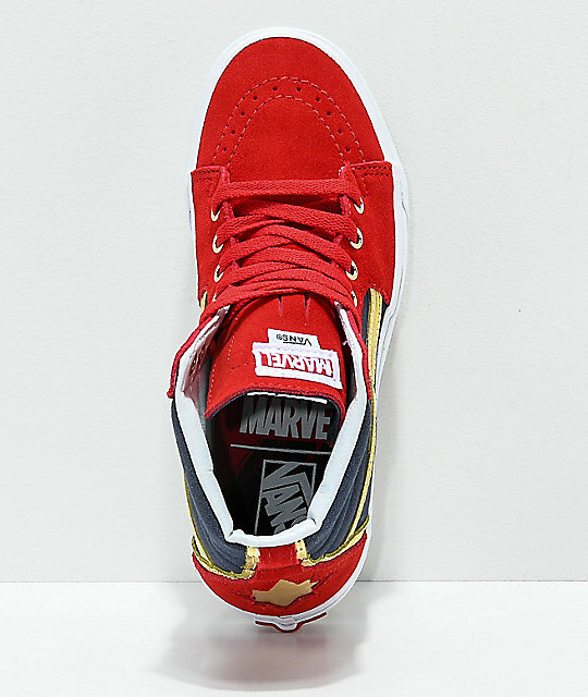 vans captain marvel sk8 hi